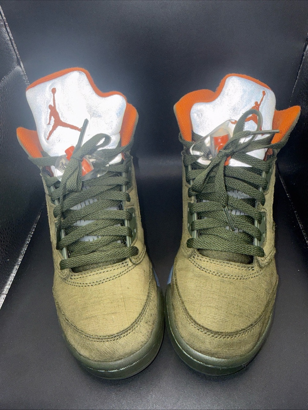 Size 5.5 (GS) - Jordan 5 Retro Mid Olive 2024, 440888-308, Clean, W/Box, Great